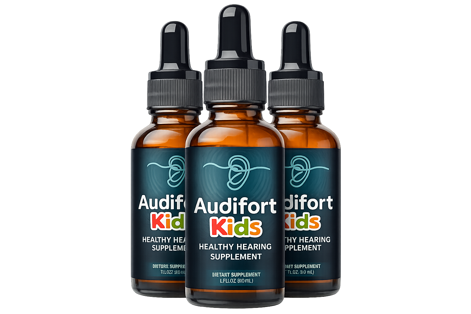 AudiFort Kids - 3 Bottles (60 Capsules Each)